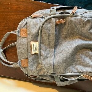 Gray Ruvalino diaper bag